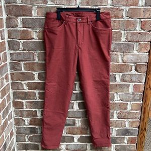 Mens lululemon pants. Rust color. Size 34. Like new.